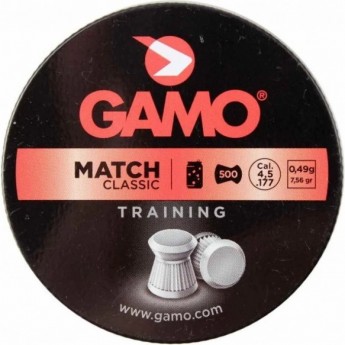 Пули пневматические GAMO Match 4,5мм (500шт) 100шт Пули пневматические GAMO Match 4,5мм (500шт) 100шт